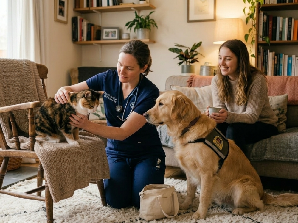 Quando chamar um veterinário em casa